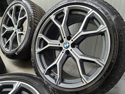 BMW X5 X6 G05 G06 741M 21 inch velgen winterbanden breedset DEMO