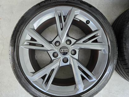 Audi A3 golf Caddy S Line 18 inch zomerbanden 5x112 Antraciet