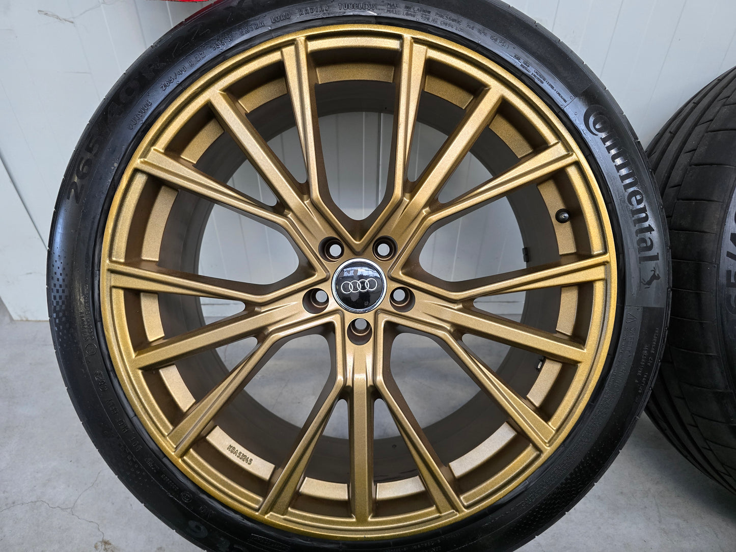 Audi e-tron Q7 Q8 22 inch Gold Bronze velgen zomerbanden