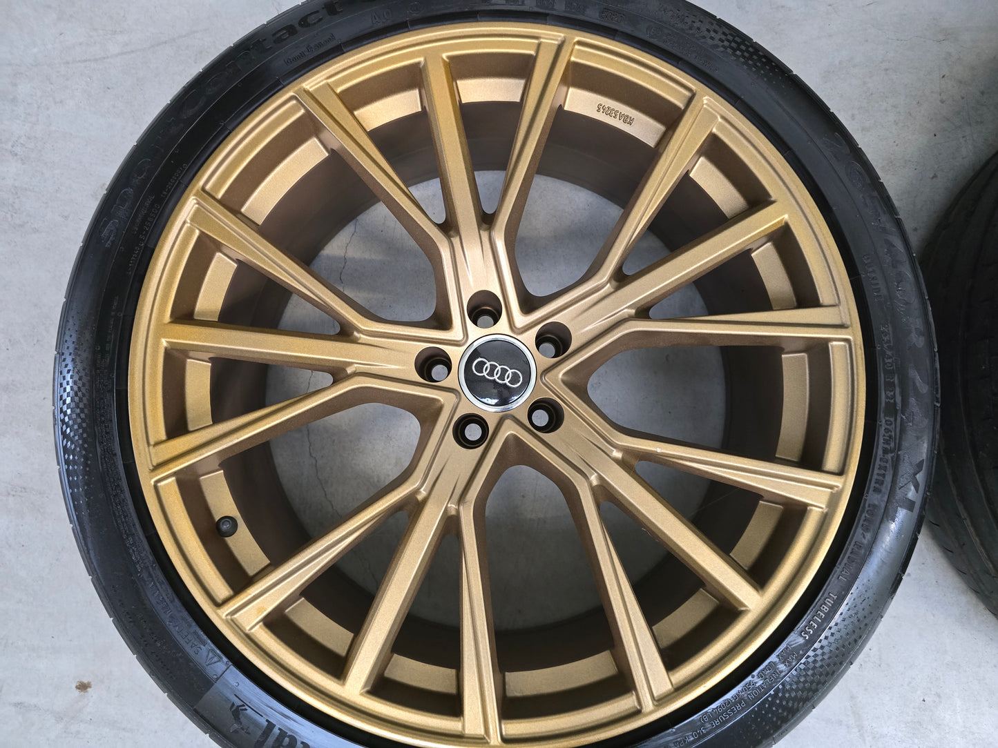 Audi e-tron Q7 Q8 22 inch Gold Bronze velgen zomerbanden