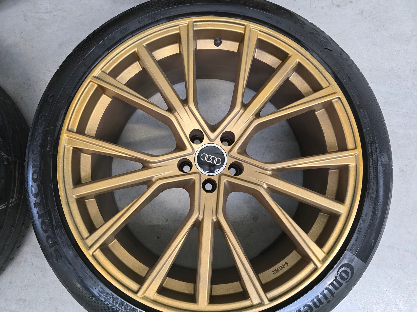 Audi e-tron Q7 Q8 22 inch Gold Bronze velgen zomerbanden