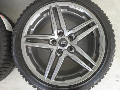 Audi A5 18 inch winterbanden velgen 5x112 Gun Metal