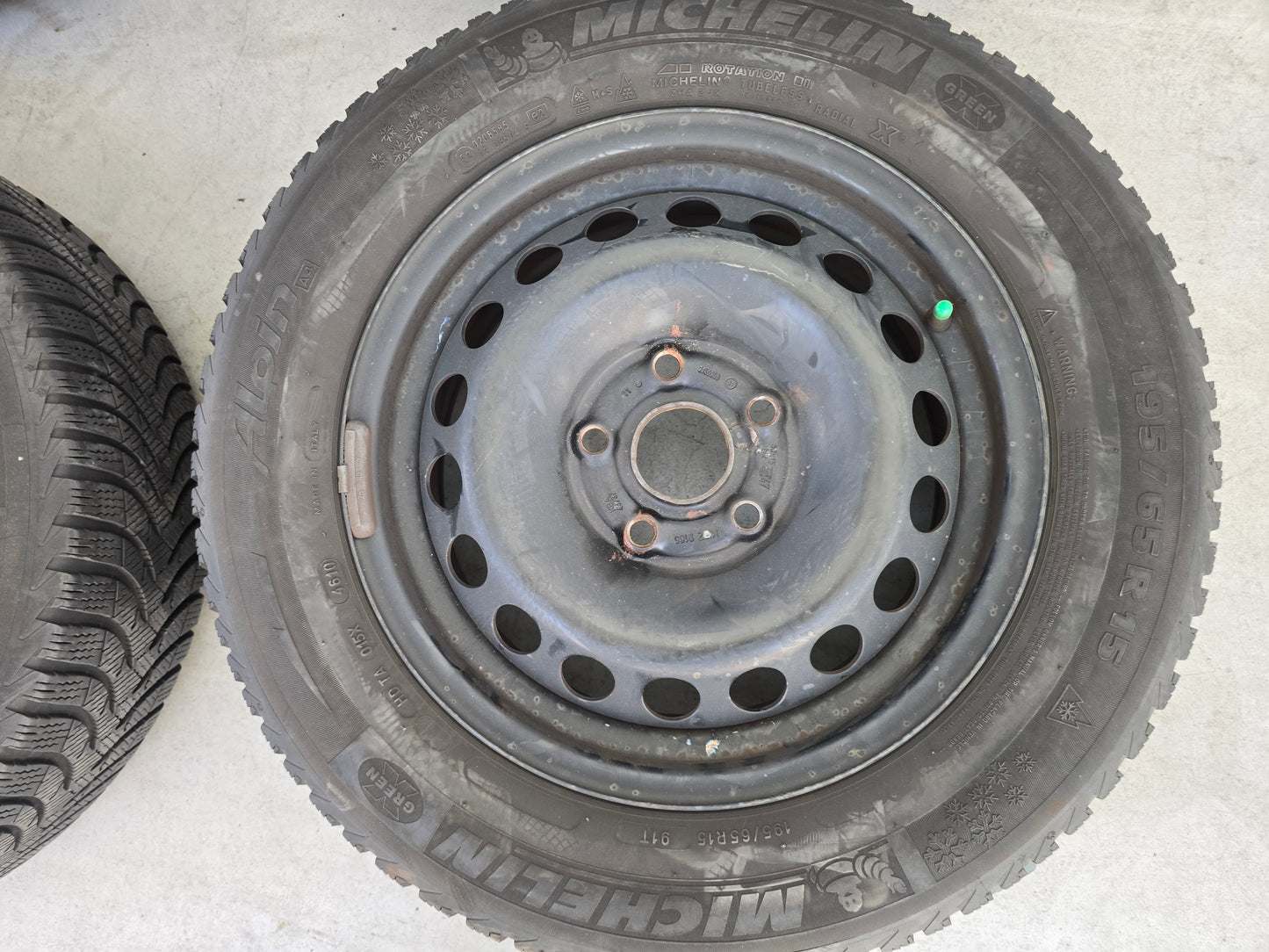 Volkswagen Golf Caddy Audi A3 15 inch velgen winterbanden Michelin