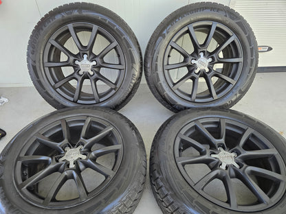 Audi Q5 18 inch originele velgen winterbanden satin black