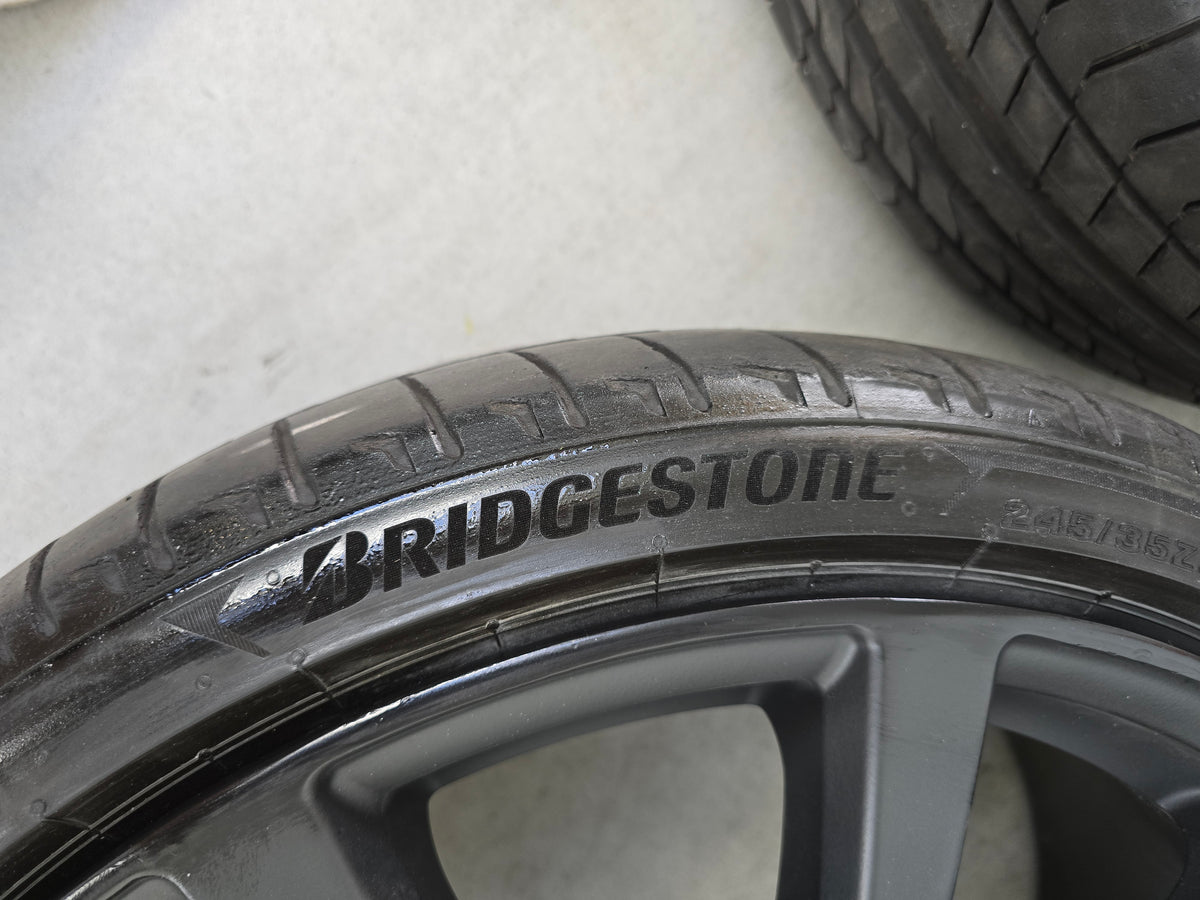 Tesla Model S 21 inch zomerbanden Matt Black velgen TPMS