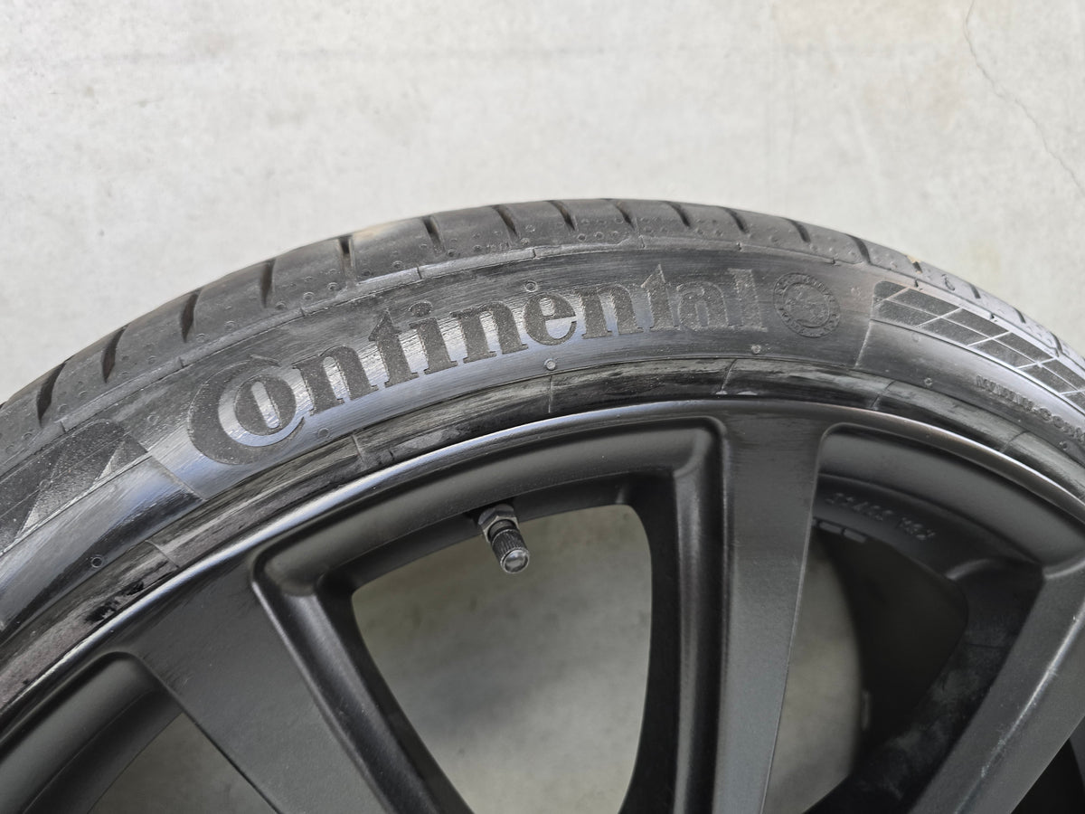 Tesla Model S 21 inch zomerbanden Matt Black velgen TPMS
