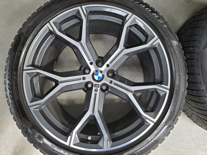 BMW X5 X6 G05 G06 741M 21 inch velgen winterbanden breedset DEMO