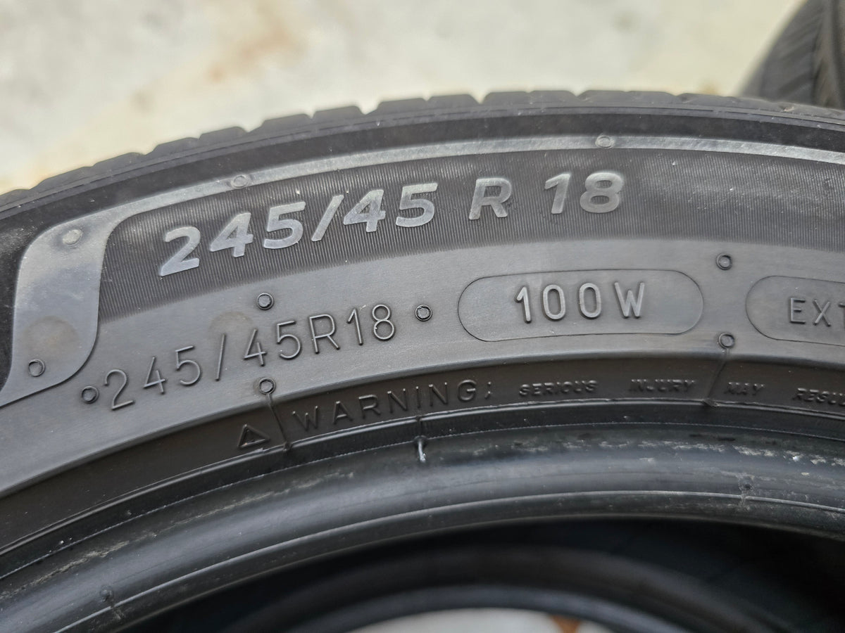 4x Michelin Primacy 245/45 R18 100W XL zomerbanden 5mm