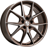 New origineel Brock B40 Brons/Polished 19 inch 5x112 Golf 5, 6, 7 GTE, A3, Leon etc.