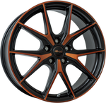 New origineel Brock B40 Black/Orange 19 inch 5x112 Golf 5, 6, 7 GTE, A3, Leon etc.