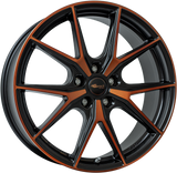 New origineel Brock B40 Black/Orange 19 inch 5x112 Golf 5, 6, 7 GTE, A3, Leon etc.